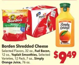 Vallarta Supermarkets Borden Shredded Cheese offer