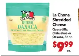 Vallarta Supermarkets La Chona Shredded Cheese offer