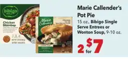 Vallarta Supermarkets Marie Callender's Pot Pie offer