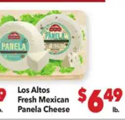 Vallarta Supermarkets Los Altos Fresh Mexican Panela Cheese offer