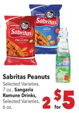Vallarta Supermarkets Sabritas Peanuts offer