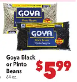 Vallarta Supermarkets Goya Black or Pinto Beans offer