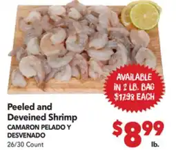 Vallarta Supermarkets Peeled and Deveined Shrimp offer