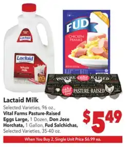 Vallarta Supermarkets Lactaid Milk offer