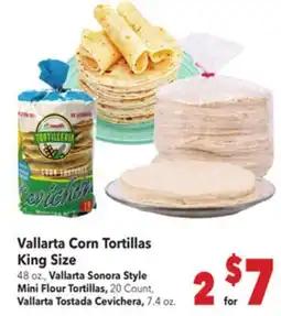 Vallarta Supermarkets Vallarta Corn Tortillas King Size offer