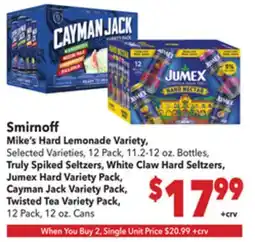 Vallarta Supermarkets Smirnoff offer