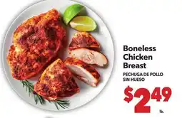 Vallarta Supermarkets Boneless Chicken Breast / PECHUGA DE POLLO SIN HUESO offer