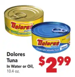 Vallarta Supermarkets Dolores Tuna offer