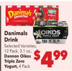 Vallarta Supermarkets Danimals Drink offer