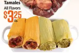 Vallarta Supermarkets Tamales offer