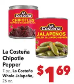 Vallarta Supermarkets La Costeña Chipotle Pepper offer