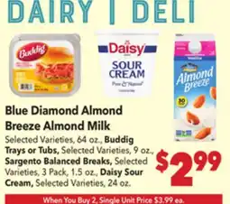 Vallarta Supermarkets Blue Diamond Almond Breeze Almond Milk offer