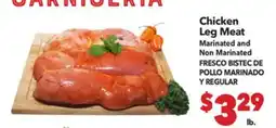 Vallarta Supermarkets Chicken Leg Meat Marinated and Non Marinated / FRESCO BISTEC DE POLLO MARINADO Y REGULAR offer