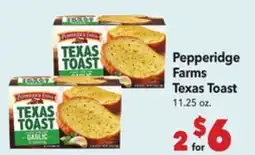 Vallarta Supermarkets Pepperidge Farms Texas Toast offer