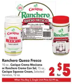 Vallarta Supermarkets Ranchero Queso Fresco offer