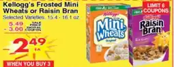 Superior Grocers Kellogg's Frosted Mini Wheats or Raisin Bran offer