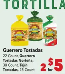 Vallarta Supermarkets Guerrero Tostadas offer