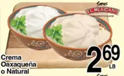 Superior Grocers El Mexicano Crema Oaxaqueña o Natural offer