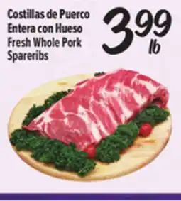 El Super Fresh Costillas de Puerco Entera con Hueso / Fresh Whole Pork Spareribs offer