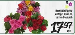 El Super Fresh Ramo de Flores / Vintage, Rose or Alstro Bouquet offer