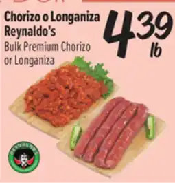 El Super Fresh Chorizo o Longaniza Reynaldo's Bulk Premium Chorizo or Longaniza offer
