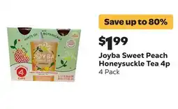 Grocery Outlet Sweet Peach Honeysuckle Tea 4p offer