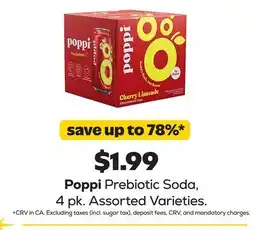 Grocery Outlet Poppi Prebiotic Soda offer