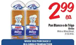 El Super Fresh Pan Blanco o de Trigo Bimbo offer