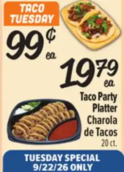 El Super Fresh TACO PARTY PLATTER / Charola de Tacos offer