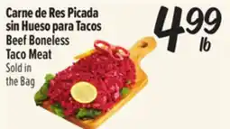 El Super Fresh Carne de Res Picada sin Hueso para Tacos Beef Boneless Taco Meat offer