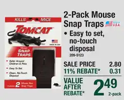 Menards 2-Pack Mouse Snap Traps offer