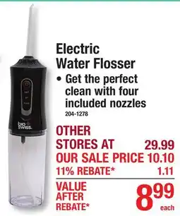 Menards Electric Water Flosser offer