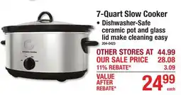 Menards 7-Quart Slow Cooker offer