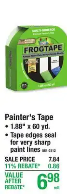 Menards Painter's Tape offer