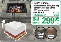 Menards Fire Pit Bundle offer