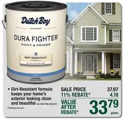 Menards DUTCH BOY EXTERIOR PAINT! offer