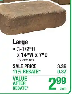 Menards Large TUMBLED BELGIAN COLLECTION offer