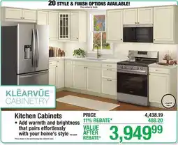 Menards Kitchen Cabinets offer