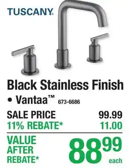 Menards Black Stainless Finish offer