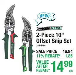 Menards 2-Piece 10 Offset Snip Set offer