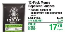 Menards 12-Pack Mouse Repellent Pouches offer