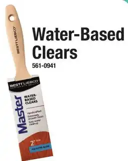 Menards Water-Based Clears offer