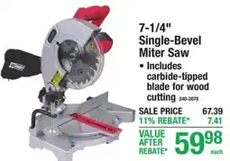 Menards 7-1/4 Single-Bevel Miter Saw offer