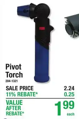 Menards Pivot Torch offer