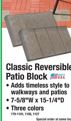 Menards Classic Reversible Patio Block offer