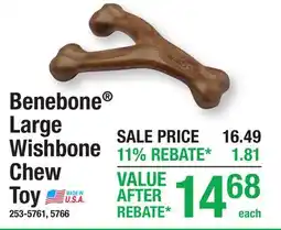 Menards Benebone Large Wishbone Chew Toy offer