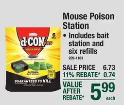 Menards Mouse Poison Station offer