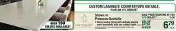 Menards CUSTOM LAMINATE COUNTERTOPS ON SALE, Shown in Prosecco Quartzite offer
