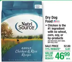 Menards Dry Dog Food offer