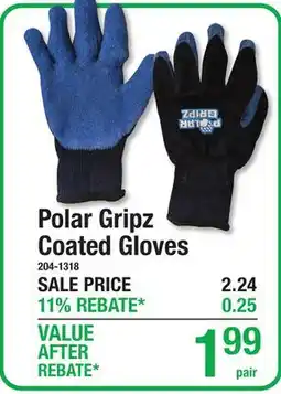 Menards Polar Gripz Coated Gloves offer